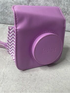 instax Purple Synthetic Leather Camera Case With Strap for Camera Cases/Covers